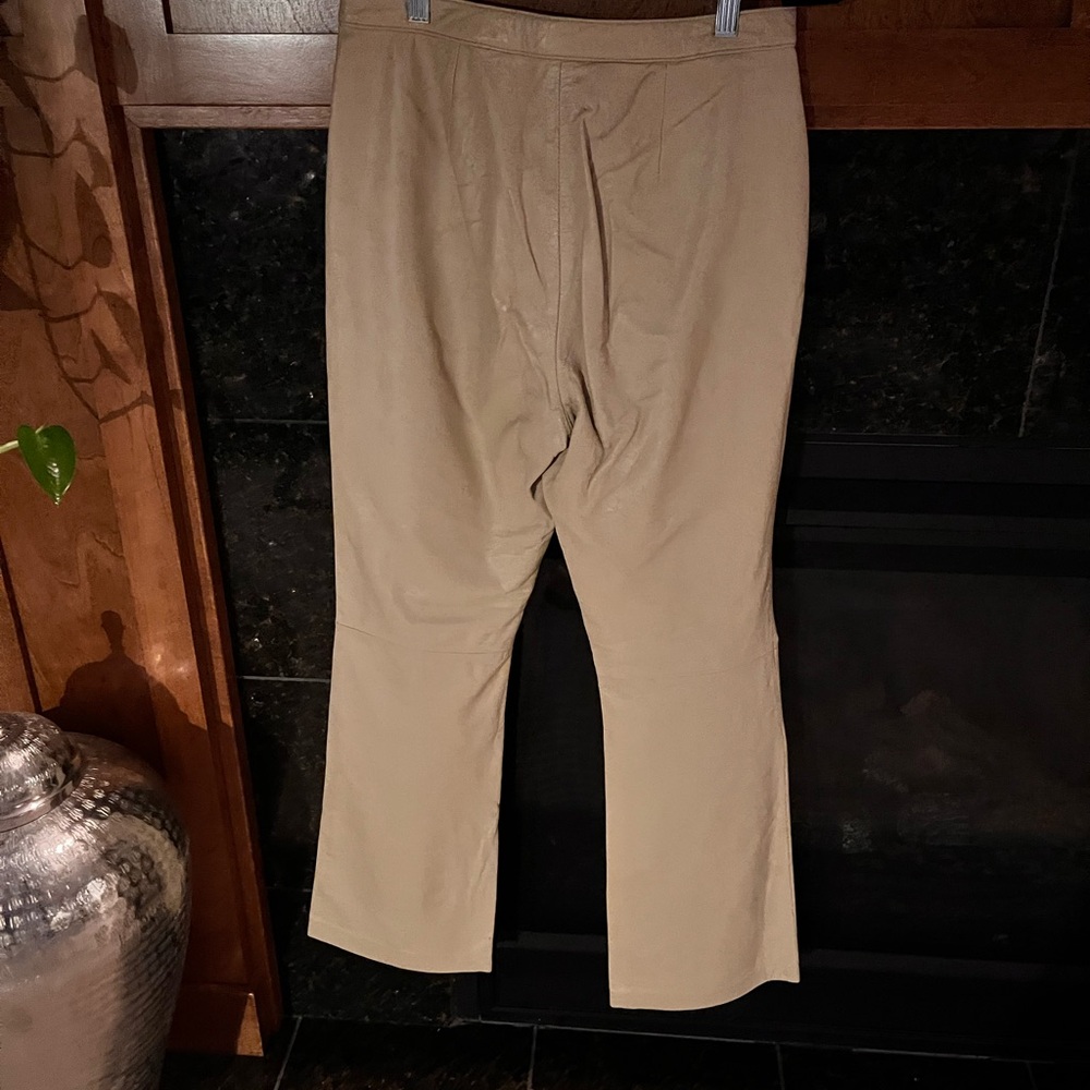Leather pants- tan